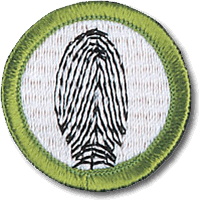 Fingerprinting merit badge